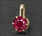 Preview: Rubin Gold Anhänger 1,30ct, 585 Gelbgold